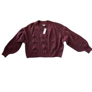 Women’s V-Neck Cropped Sweater